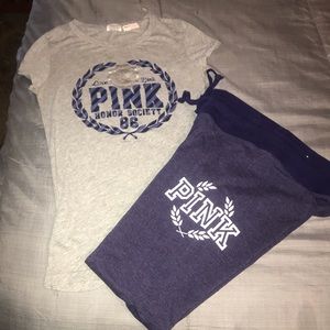 Pink T-shirt and legging